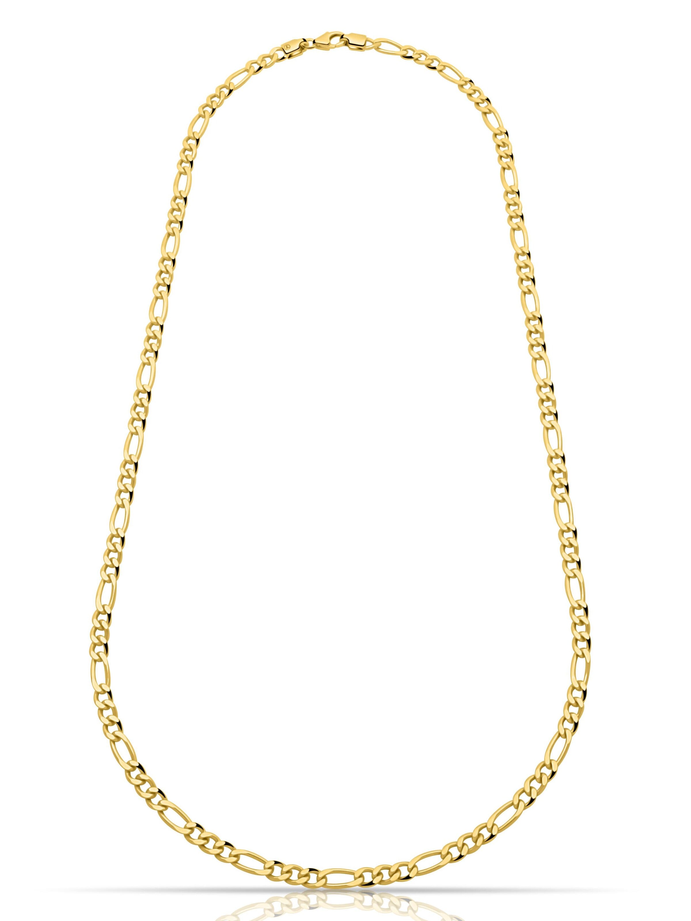 Tony Fein Kette 'Figaro'‌‌ in Gold: Vorderseite
