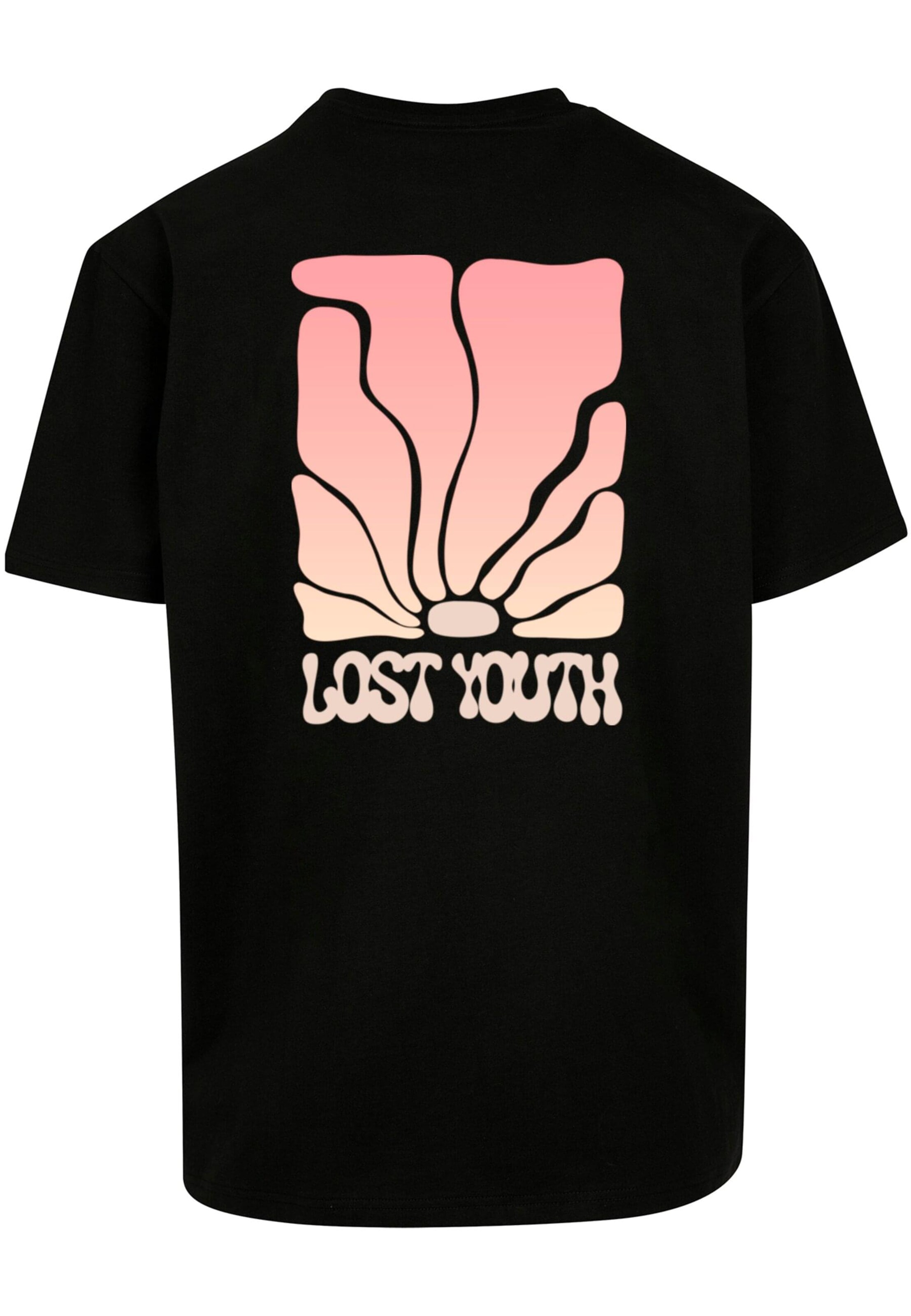 Lost Youth Majica 'Golden Horizon' | črna barva