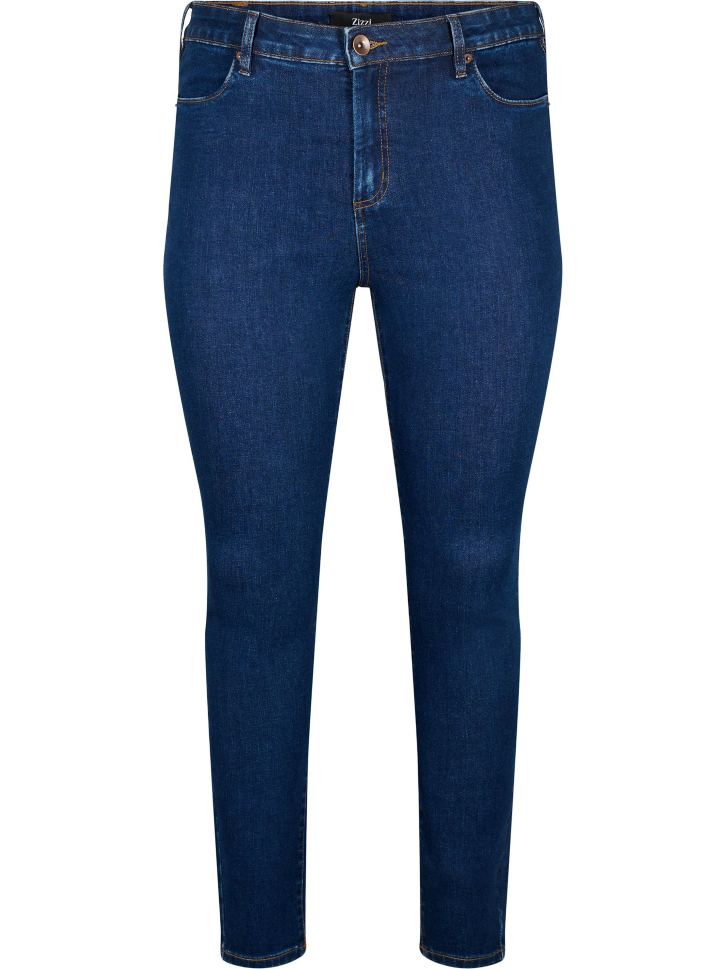 Zizzi Skinny Jeans 'Amy' in Blue: front