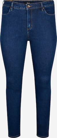 Zizzi - Skinny Vaquero 'Amy' en azul: frente