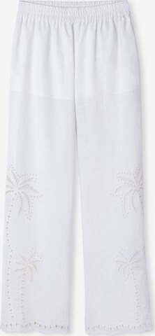 Ipekyol Wide leg Pants in White: front