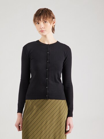 PIECES Cardigan 'Nora' i sort: forside
