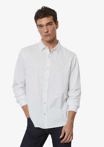 Marc O'Polo Regular fit Button Up Shirt in White: front