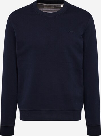 Sweat-shirt s.Oliver en bleu : devant