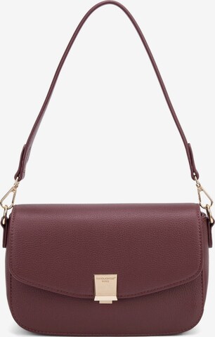 Borsa a spalla 'Borsa a spalla Celestia Elite pelle vegana PU - Chiusura zip' di David Jones in rosso: frontale