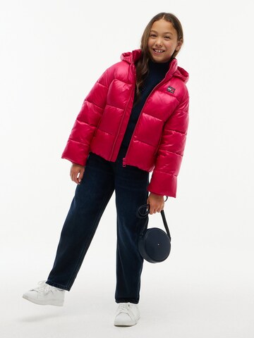 TOMMY HILFIGER Winter jacket 'Heritage' in Pink