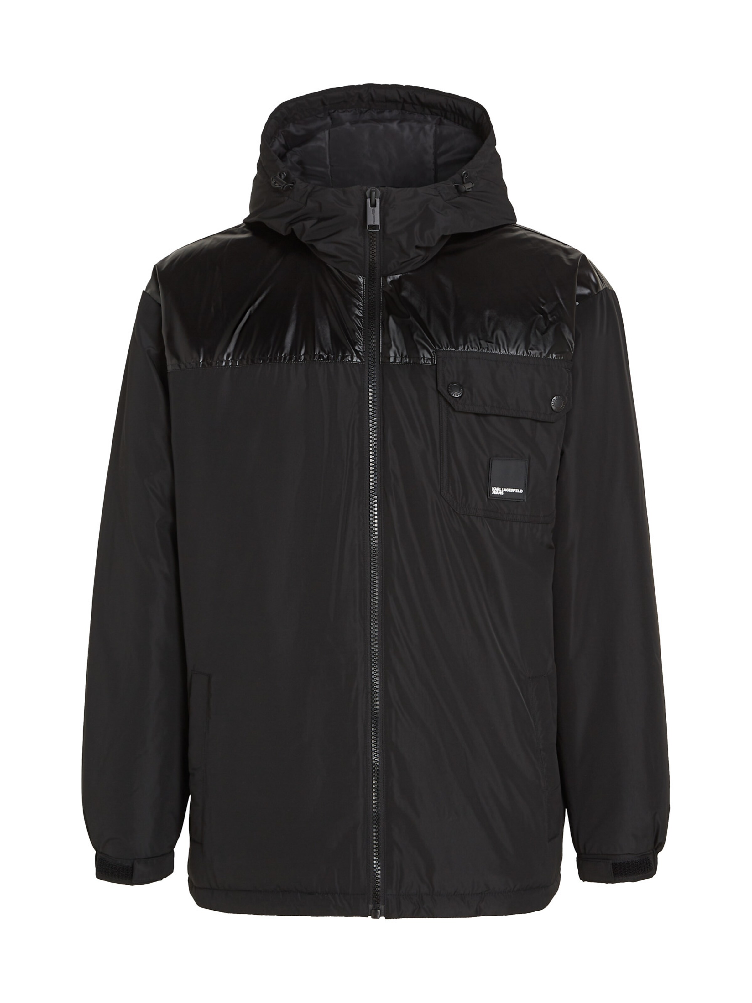 Giacca di mezza stagione di KARL LAGERFELD JEANS in nero: frontale