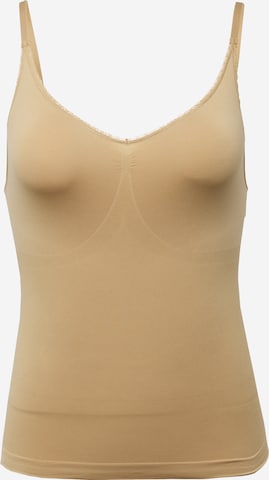 ONLY Carmakoma Shapingtop in Beige: voorkant