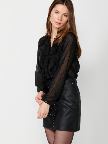 KOROSHI Bluse i sort