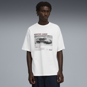 PUMA T-Shirt 'Puma x Porsche Legacy' in Weiß: Vorderseite