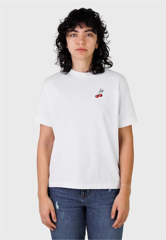 Kleinigkeit Shirt 'Big worm' in Wit: voorkant
