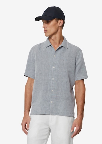 Marc O'Polo Regular fit Button Up Shirt in Grey: front