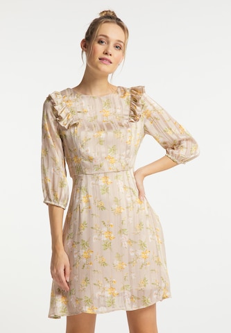 Robe d’été DreiMaster Vintage en beige : devant