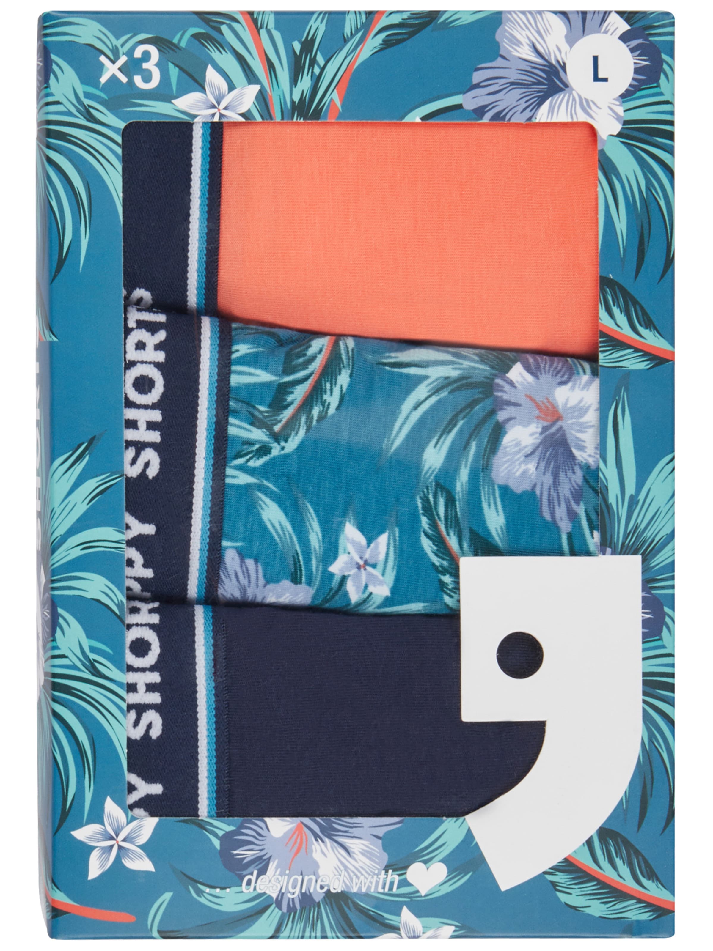 Happy Shorts - Boxers ' Tropic-Prints ' em mistura de cores