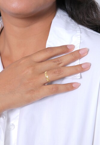Bague 'Trio' ELLI PREMIUM en or : devant