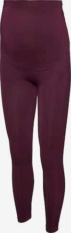 Leggings 'MLTIA JEANNE' di MAMALICIOUS in rosso: frontale
