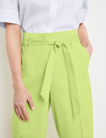 GERRY WEBER Regular Trousers with creases in Green