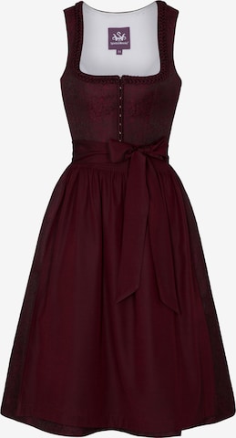 SPIETH & WENSKY Dirndl 'Gesia' in Rot: Vorderseite