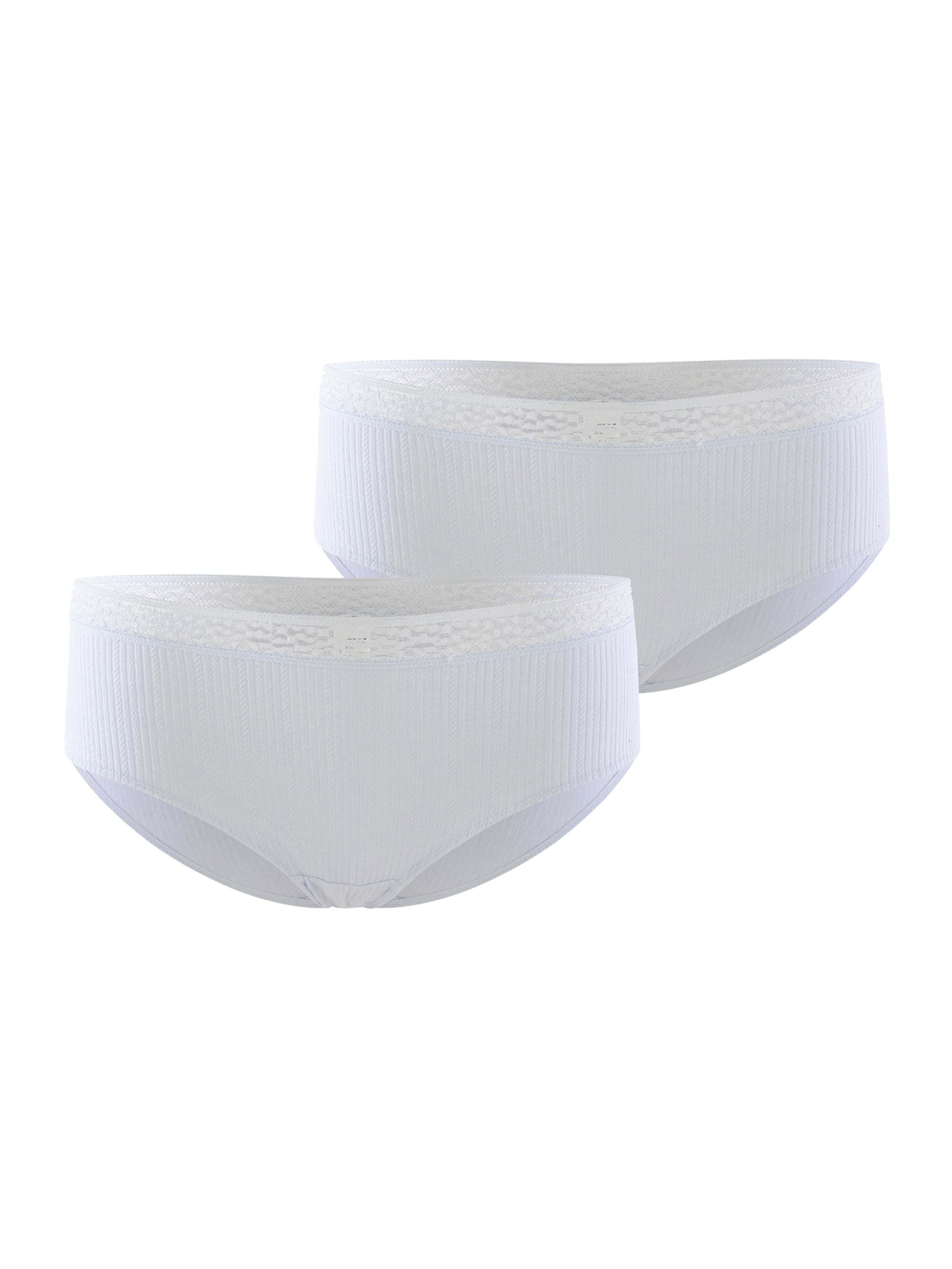 DIM Panty ' Cotton Lace ' in White: front