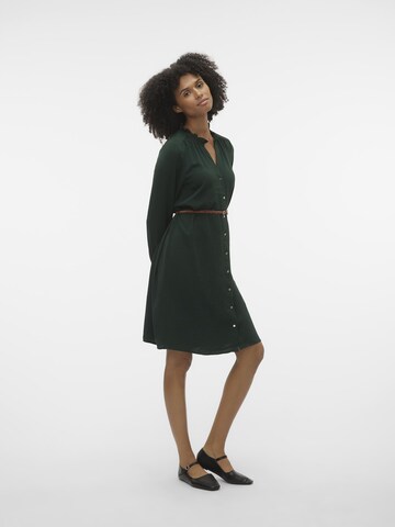 VERO MODA Shirt Dress 'VIBE' in Green