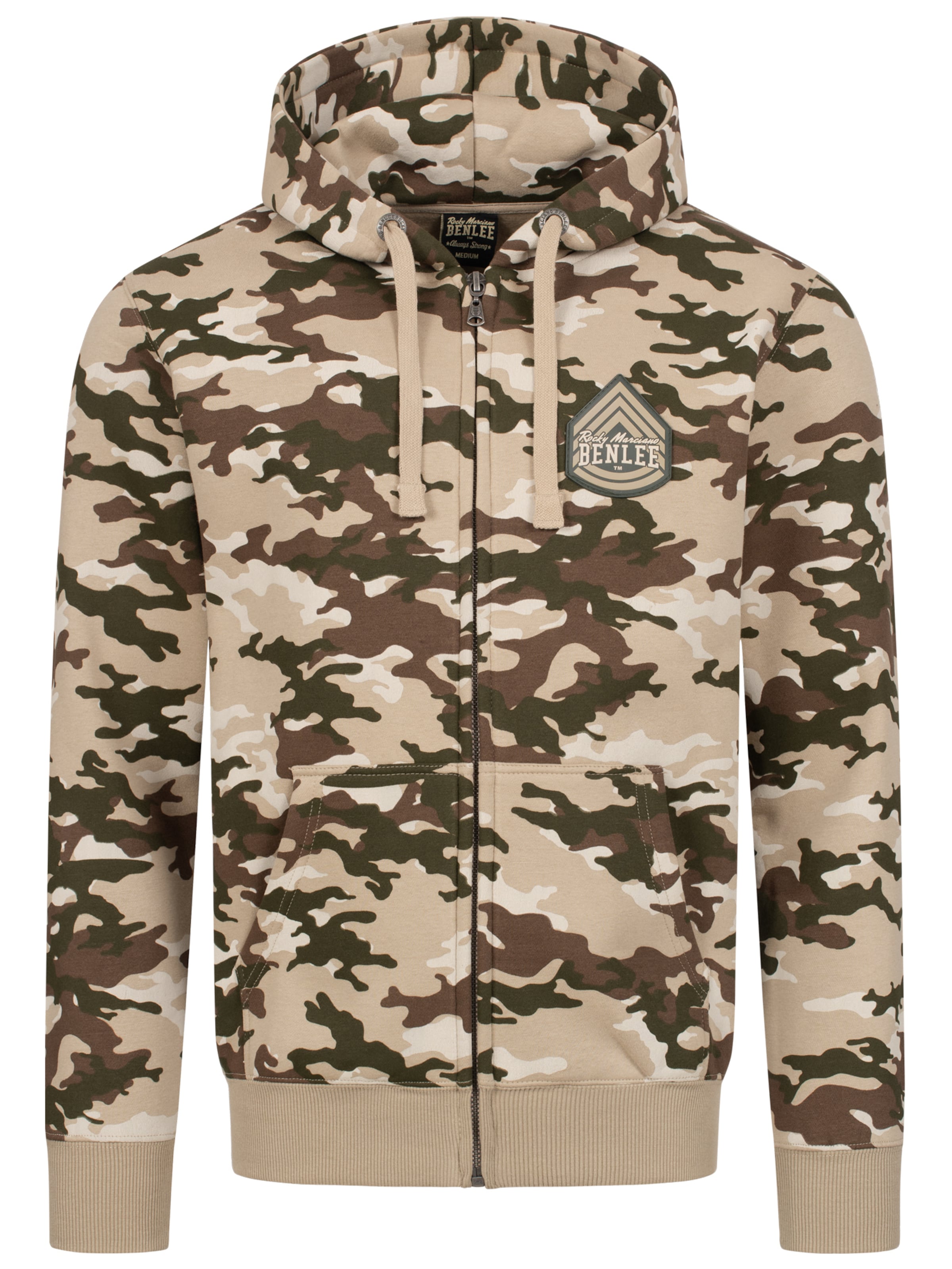 Benlee Sportssweatjakke 'Frasen' i brun: forside