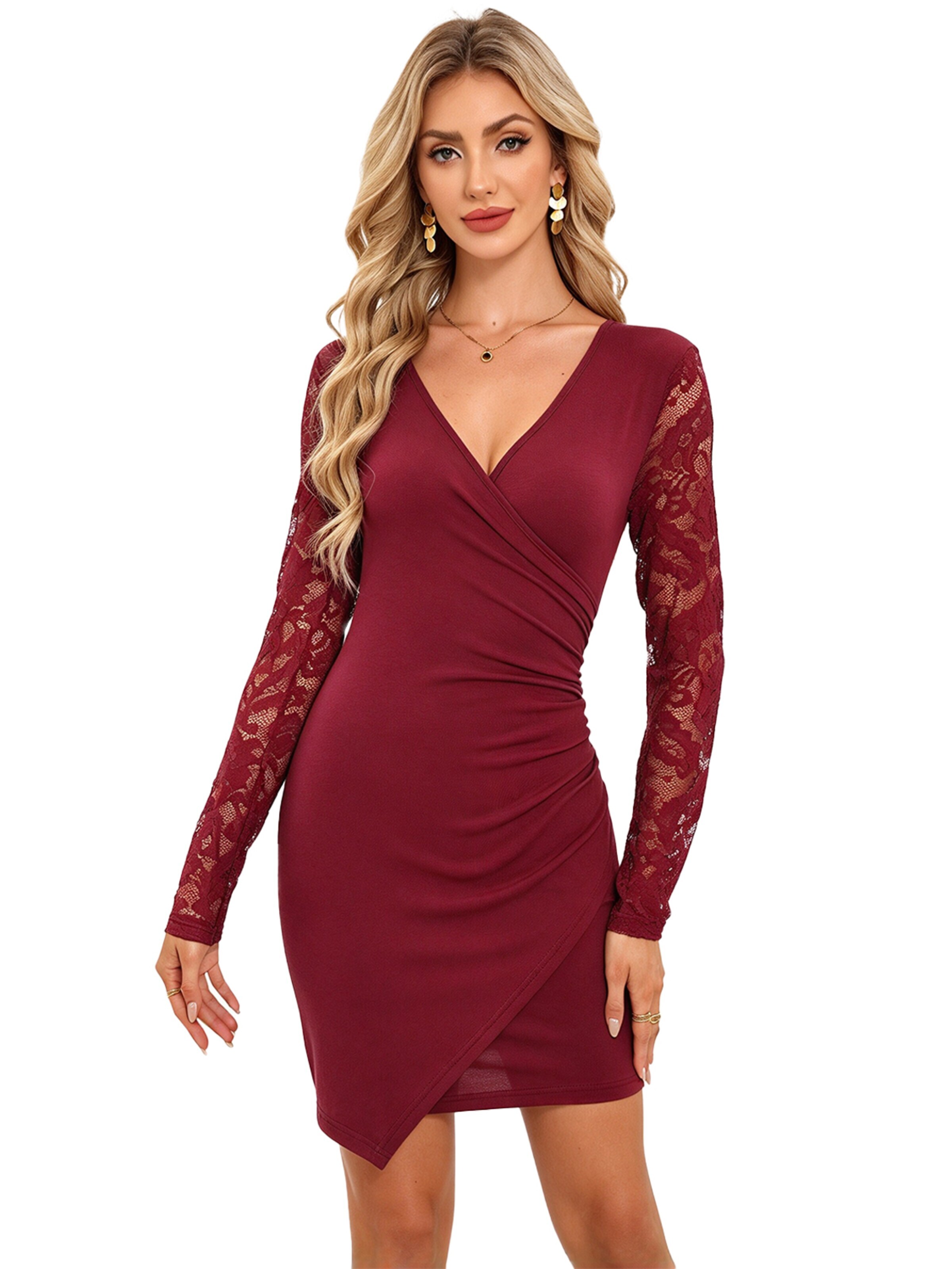 KoJooin Cocktailkleid‌‌‌‌‌‌ in Rot: Vorderseite