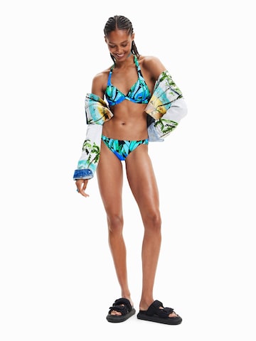 Desigual Triangel Bikinitop 'Bukit' in Blau