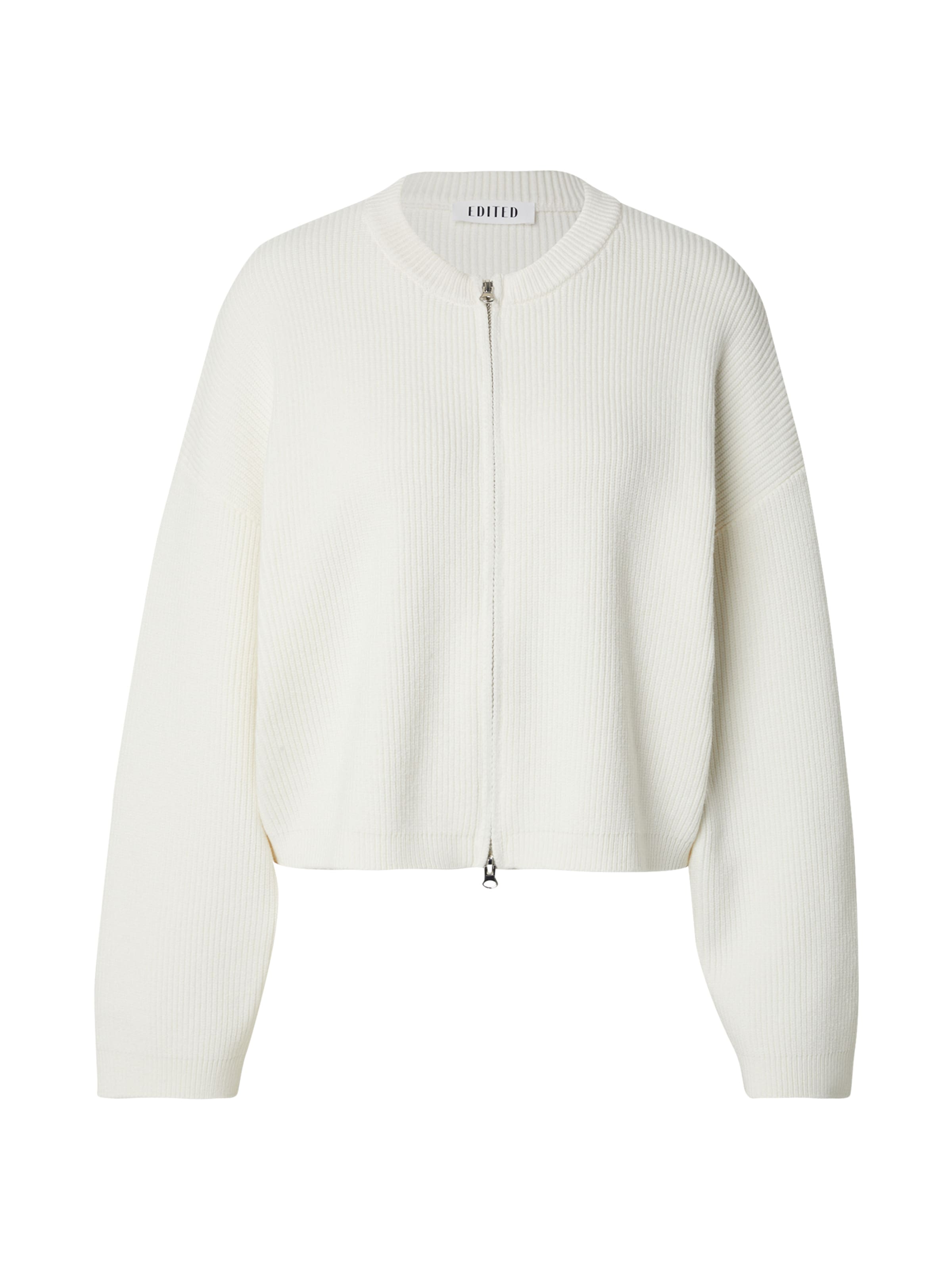EDITED Knit Cardigan 'Llleana' in White: front