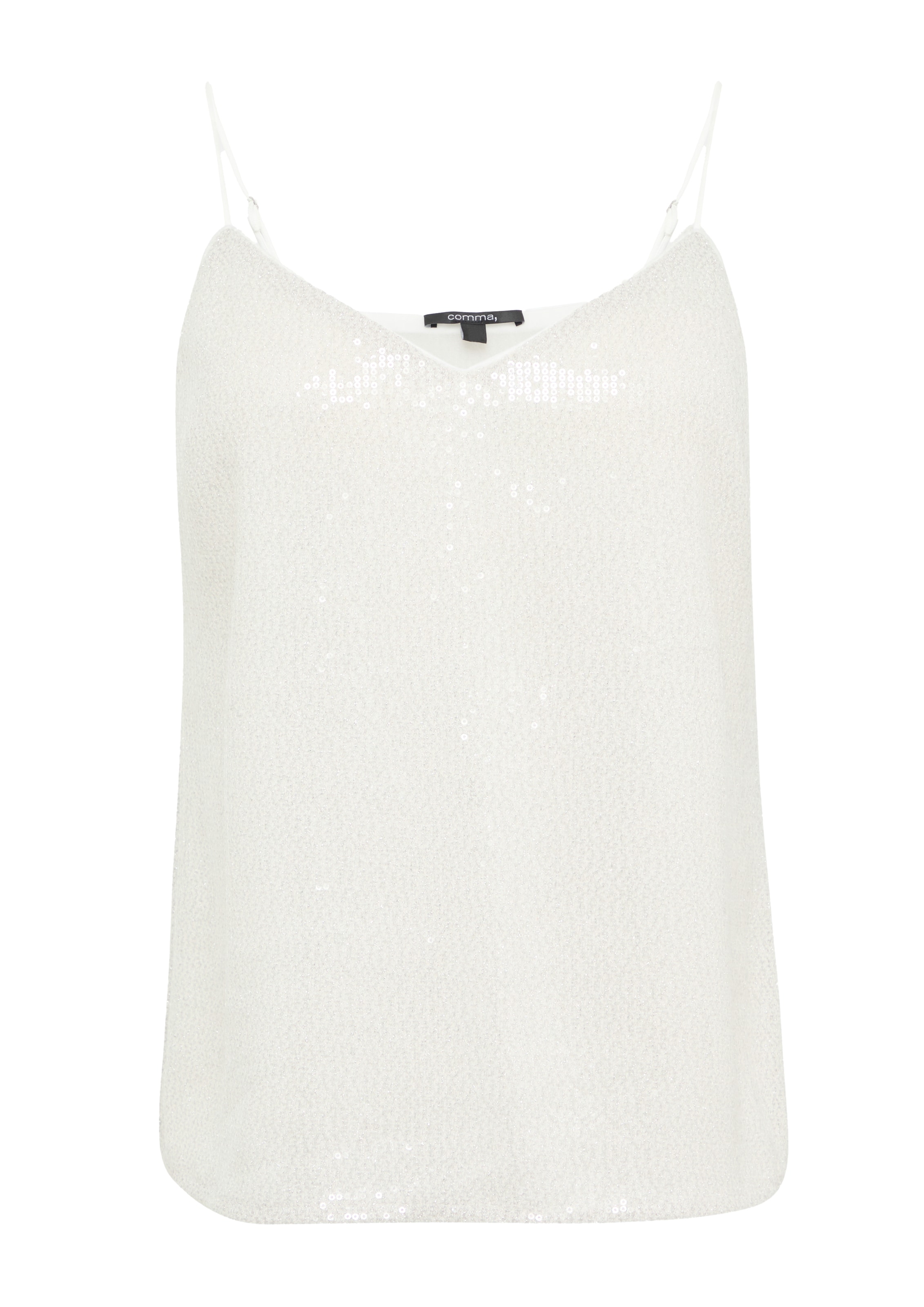 COMMA Blusentop in Weiß: Vorderseite