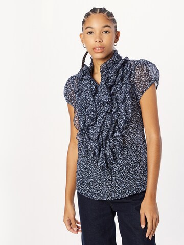 SAINT TROPEZ Blouse in Blue: front