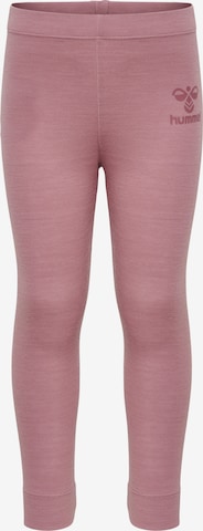 Hummel Slimfit Sportbroek in Roze: voorkant