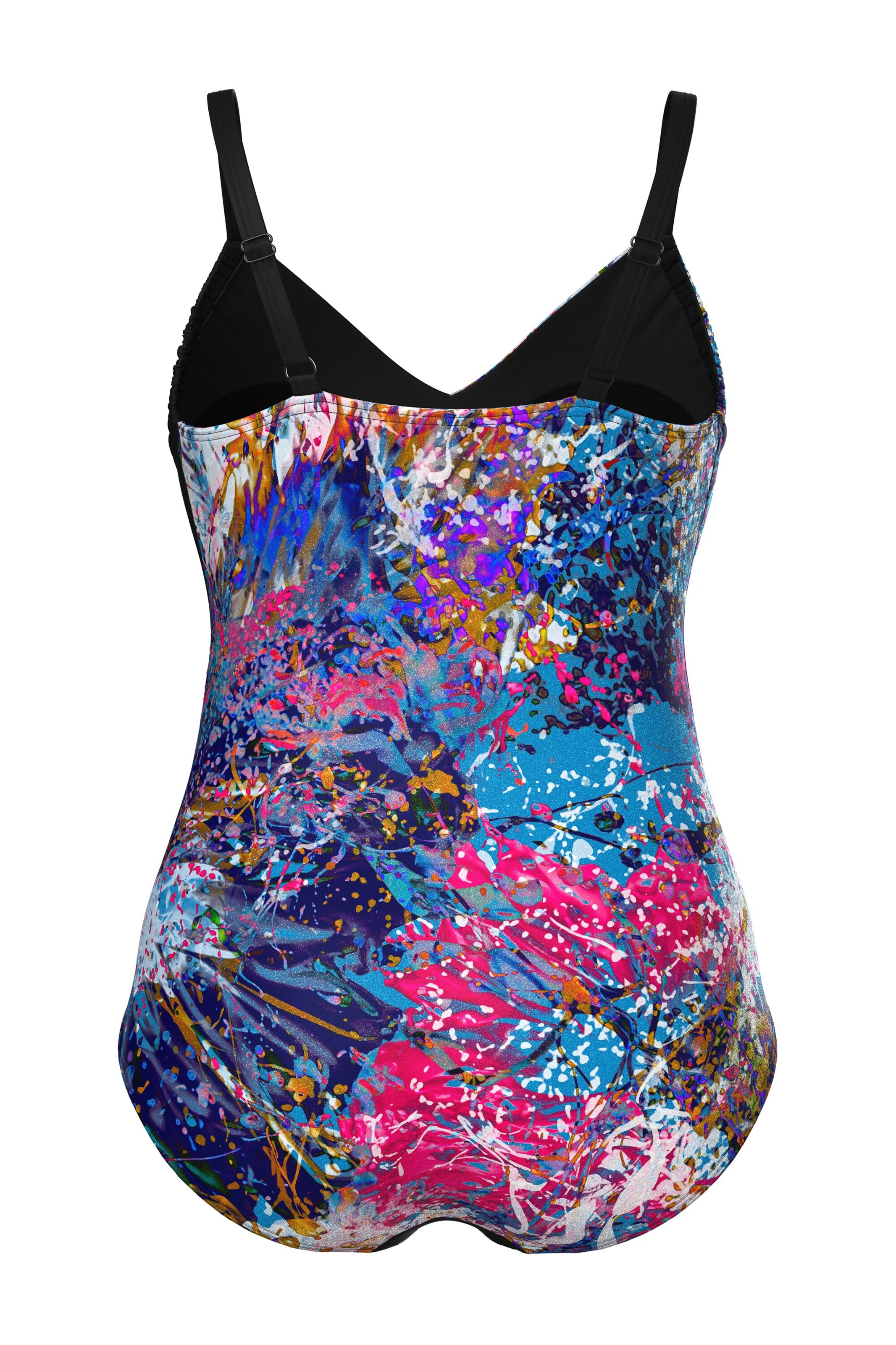 Ulla Popken Bustier Badpak in Gemengde kleuren