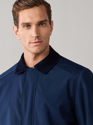 Hackett London Between-Seasons Coat in Blue