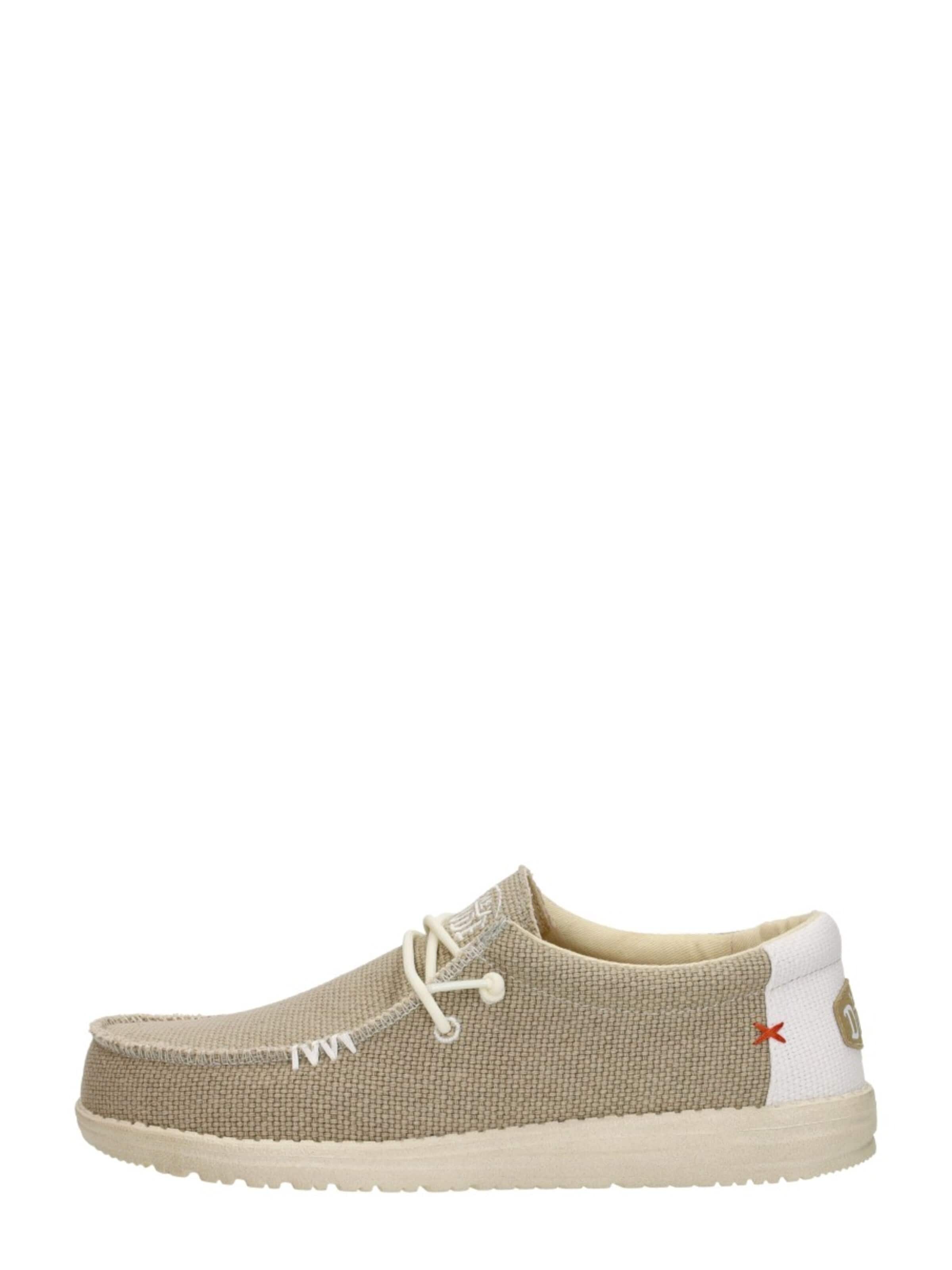 HEY DUDE Classic Flats 'Wally Braided' in Beige: front
