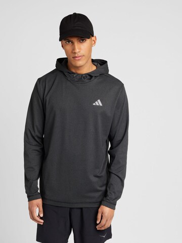 ADIDAS GOLF Athletic Sweatshirt in Grey: front