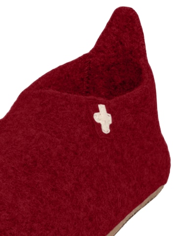 Living Kitzbühel Slippers 'Schurwolle' in Red