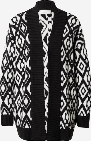 Geacă tricotată 'Aleana' de la Guido Maria Kretschmer Collection pe negru: față
