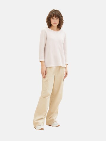 TOM TAILOR Pullover i beige