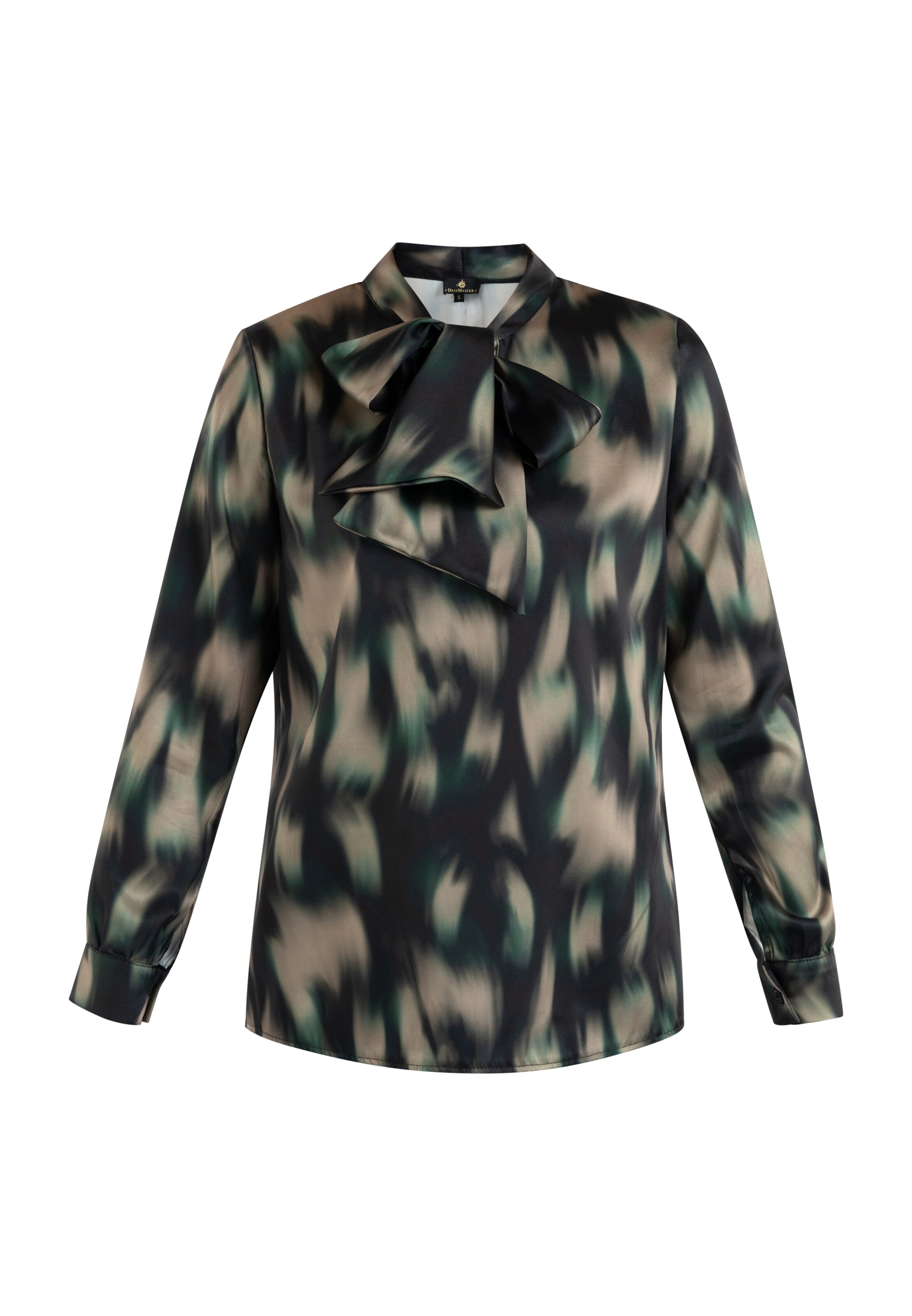 DreiMaster Klassik Bluse in Schwarz: Vorderseite