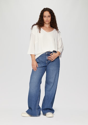 T-shirt QS en blanc : devant