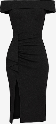 Robe GODDIVA en noir : devant