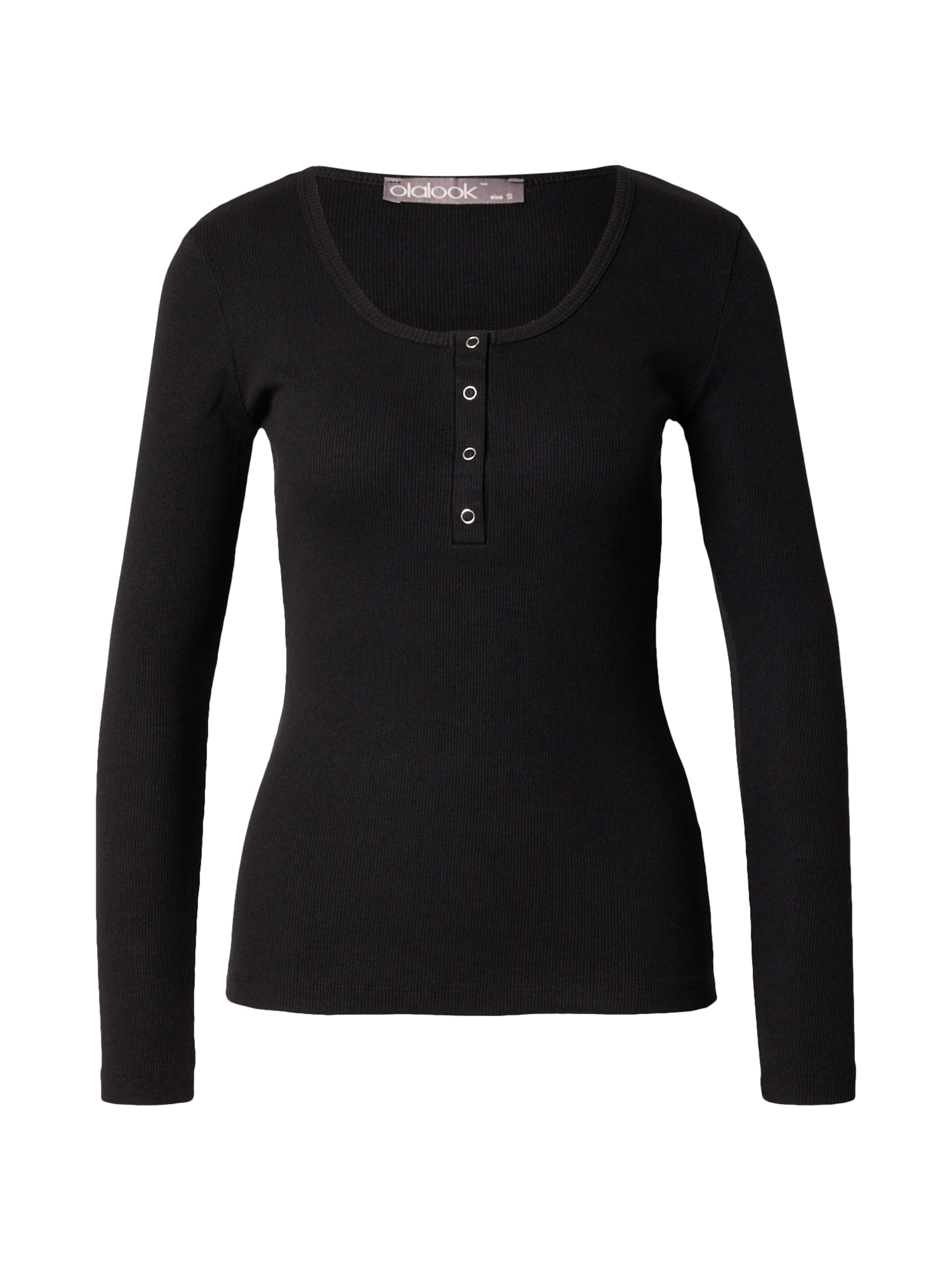 olalook Shirt in Schwarz: Vorderseite