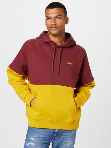 Bluză de molton 'Levi's® Men's Varsity Hoodie' de la LEVI'S ® pe roșu: față