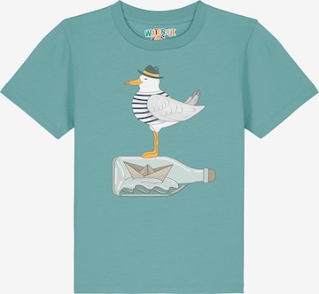 T-Shirt 'Möwe mit Hut' watabout.kids en bleu : devant
