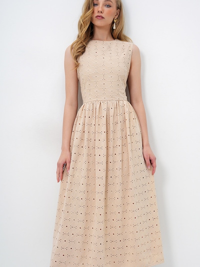 Trend Alaçatı Stili Robe en beige, Vue avec produit