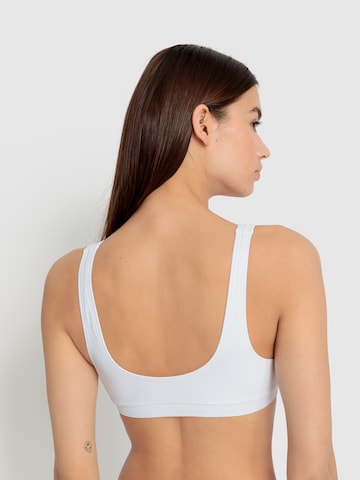 LSCN by LASCANA - Soutien Bustier Top de biquíni 'Gina' em branco: atrás