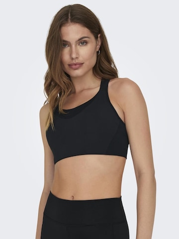 Bustier Soutien-gorge de sport 'Opal' ONLY PLAY en noir : devant