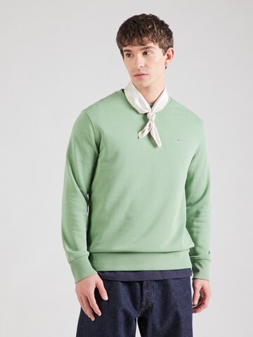 GANT Sweatshirt in Groen: voorkant