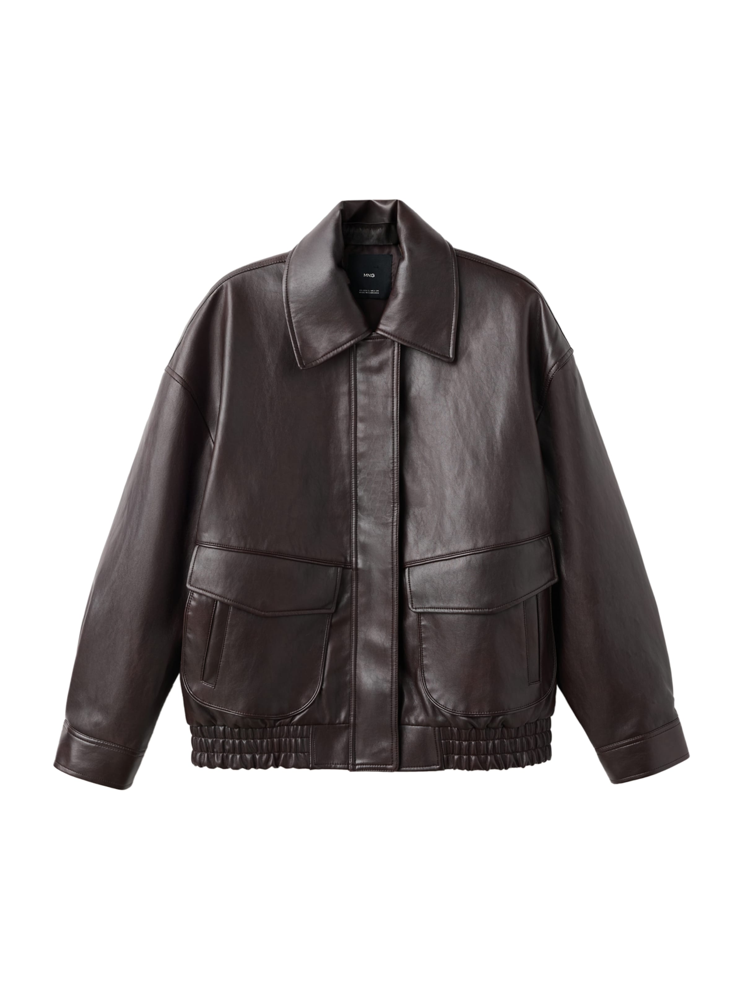 MANGO Přechodná bunda 'MARTI' – hnědá: přední strana