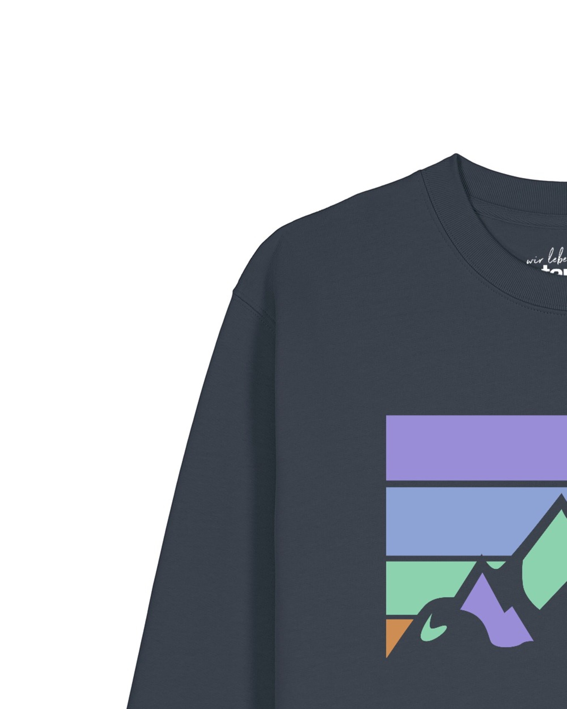 Sweat-shirt 'Retro Landscape' Watapparel en gris